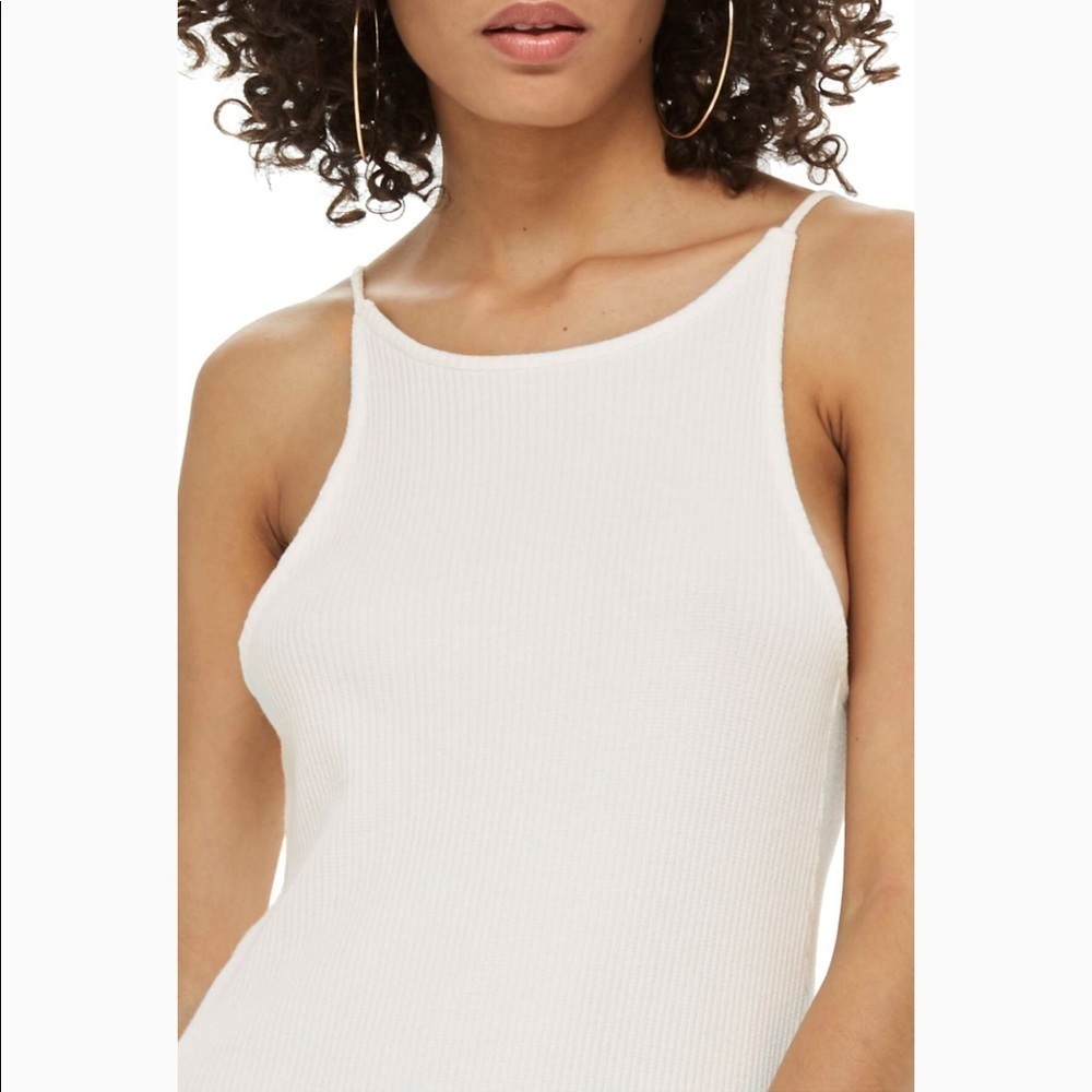 TopShop Scoop Back Ribbed Minidress - Picture 5 of 5